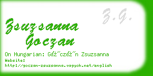 zsuzsanna goczan business card